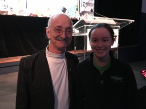 Celebrating birthday with Woodie Flowers